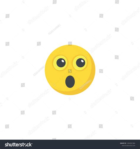 Shocked Face Emoji Icon Stock Vector Royalty Free 1284581584