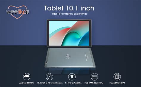 Weelikeit Tablet 101 Inch Android 11 Tablets With Wifi6 3 Gb Ram 32