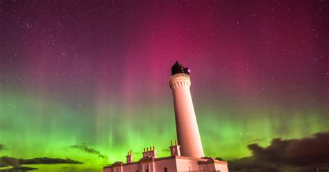 Northern Lights Uk Last Night Spectacular Aurora Borealis Over Britain