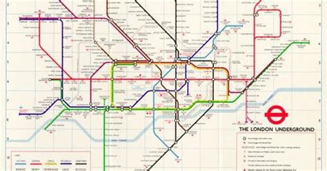 Map Pocket Underground Map No 1 Issued By London Transport Executive