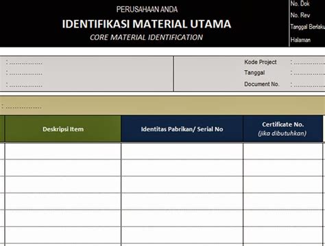 Pt Sistem Manajemen Utama Paket Formulir Kosong Blank Form Epc