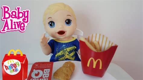 Feeding Baby Alive Mcdonalds Happy Meal Youtube