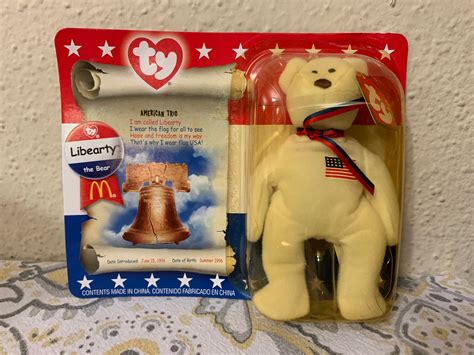 Ty Beanie Baby McDonald S Promotional Bears Liberty The Etsy