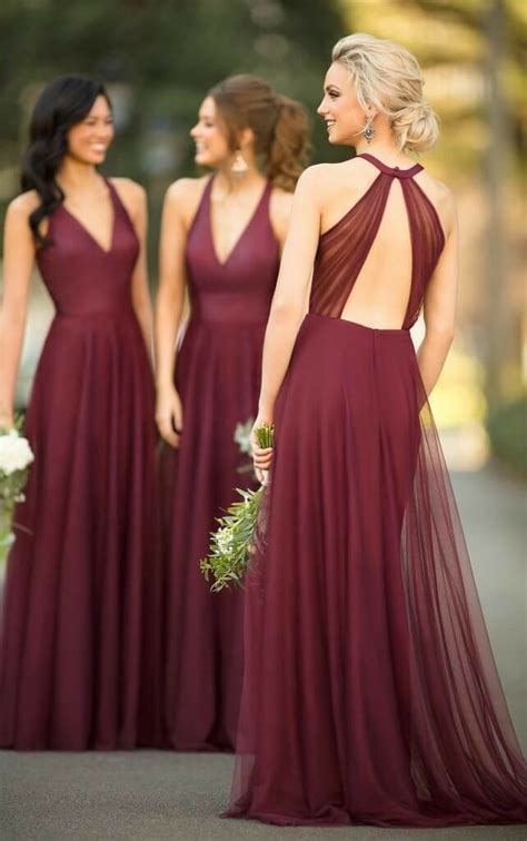 Wine Colored Bridesmaid Dresses Plus Size Warehouse Of Ideas