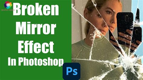 how to create broken mirror effect in photoshop broken glass effect youtube