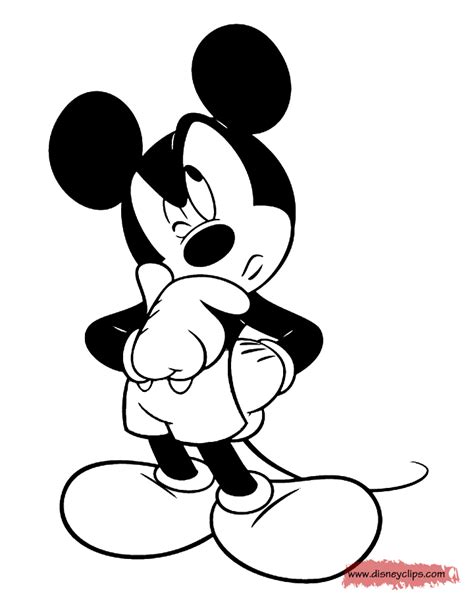 Misc Mickey Mouse Coloring Pages Disneyclips Com