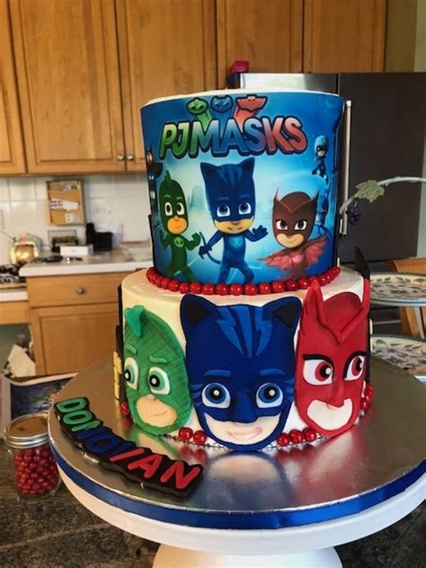 Pj Masks Birthday Cake