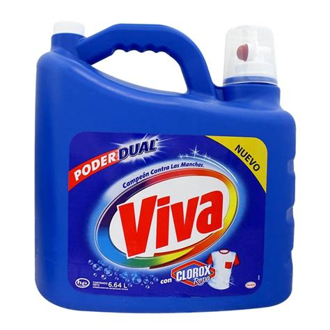 Detergente Líquido Viva Con Clorox Ropa 664 L Walmart