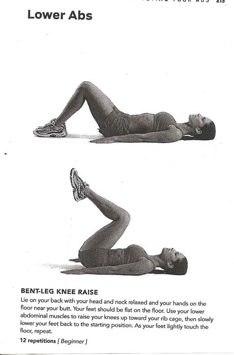 Bent Leg Knee Raise Workout Videos For Women Abdominal Exercises Leg Raises
