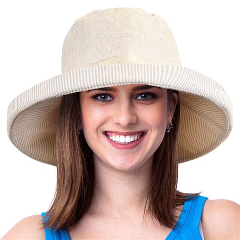 Outdoor Summer Sun Hat For Women Upf 50 Fold Up Wide Brim Bucket Hat