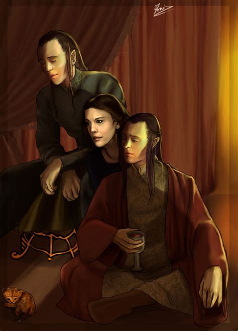 Brothers And Sister Elladan Arwen And Elrohir Middle Earth Art