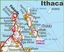 Ithaca road map - Ontheworldmap.com