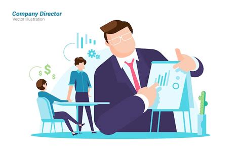 Company Director Vector Illustration By Aqrstudio On Envato Elements