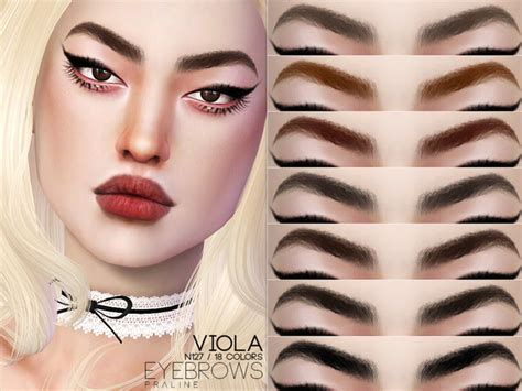 Viola Eyebrows N127 By Pralinesims At Tsr Sims 4 Updates