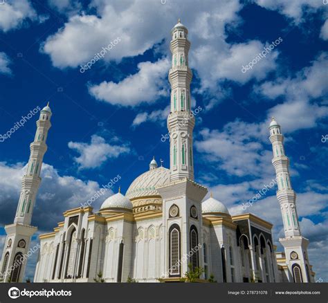 Hazrat Sultan Mosque In Nur Sultan Astana Kazakhstan Stock Photo By