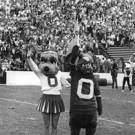 Bobcat And Bobkitten At A Ou Football Game Ohio University Archives