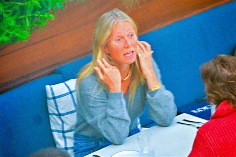 Gwyneth Paltrow Seen Make Up Free On A Date Night With Her Husband