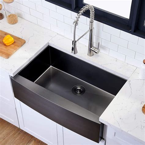 Freestanding large kitchen belfast sink unit with granite top. Beautiful Drop In Farmhouse Sink / Alfi Brand 32 In X 17 ...