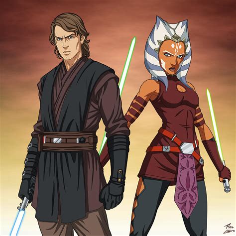 Anakin And Ahsoka Star Wars Commission By Phil Cho On Deviantart