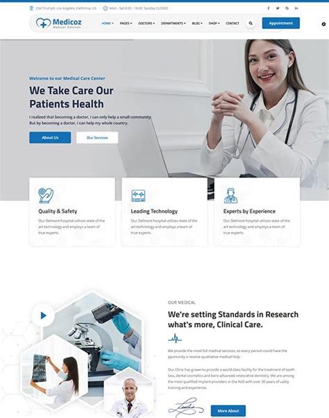 Best Health Medical Website Templates Freshdesignweb Dise O Web Disenos De Unas