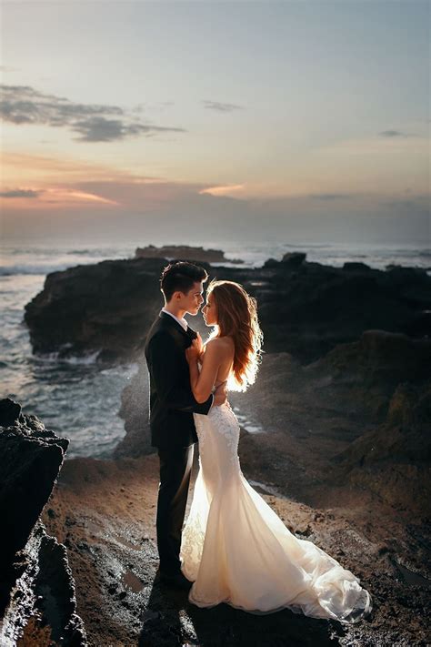 Joshua And Cheryl S Bali Engagement Shoot With A Secret Waterfall Beach Wedding Photography