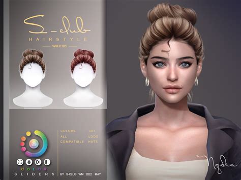 The Sims Resource Updo Hairstyle For Female By S Club