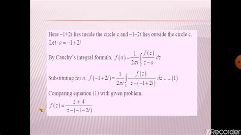 1 Complex Integration Cauchys Integral Youtube