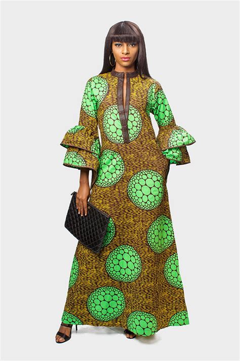 African Print Long Dress Ankara Long Dress Ankara Kaftan African Kaftan Dress T For Her