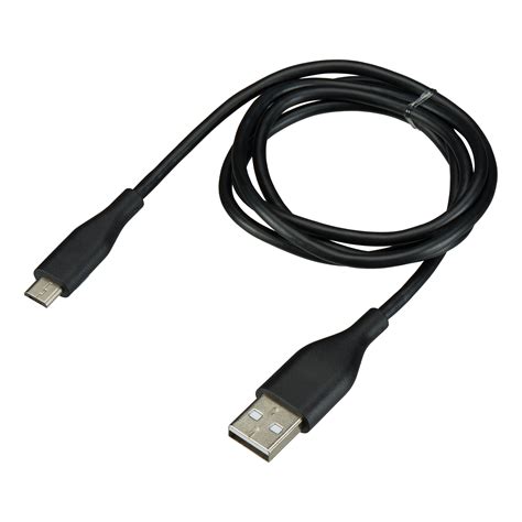 Onn 3 Micro Usb Charging Cable Black