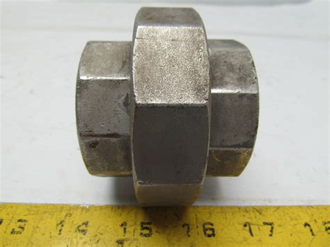 304 Stainless 1 12 Npt Female Pipe Union Coupling