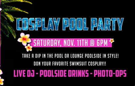 Really Rad Cosplay Pool Party The Island Resort