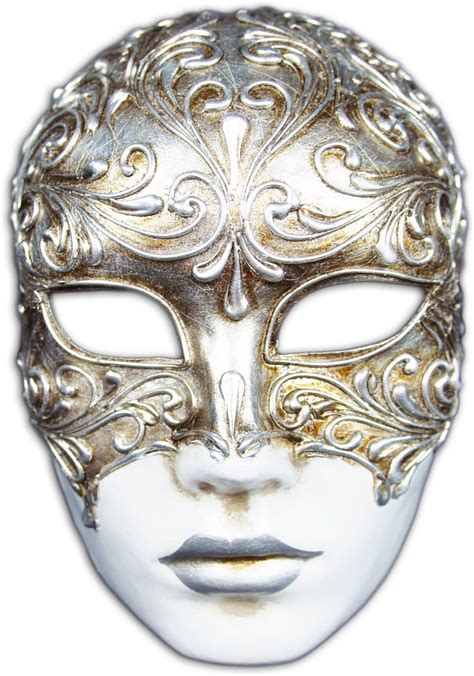Venetian Full Face Mask Volto Mystery 9inches X 6inches X 5inches