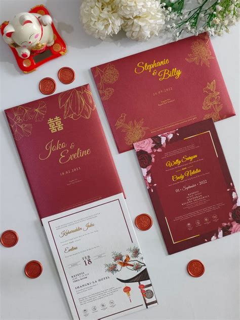 Kartu Undangan Pernikahan Tema Chinese Hardcover Ceweart Bridestory