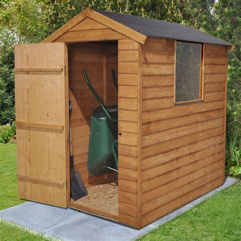 6x4 18x12m Shed Plus Shed Overlap Dip Treated Apex Easy Fit Roof