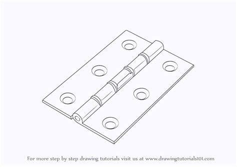 Step By Step How To Draw Hinges