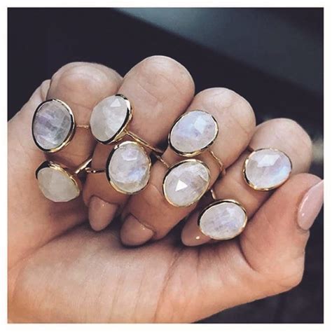 Simple Semi Precious Stone Ring By Carrie Elizabeth Jewellery