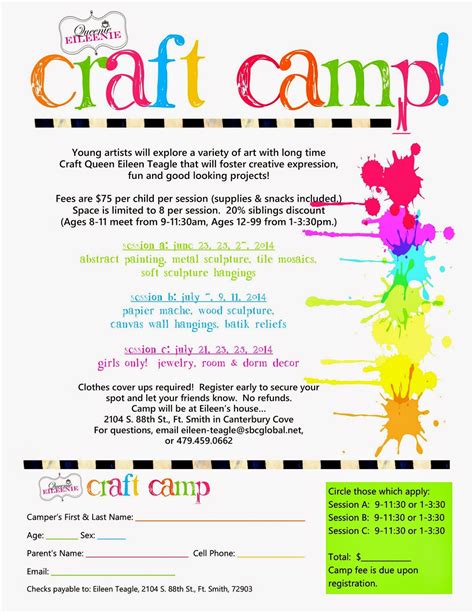 Euro sports camps runs summer sports camps for young people. Queenie Eileenie: Announcing Summer Craft Camp and Artie ...