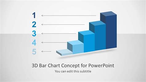 3d Bar Chart Concept For Powerpoint Slidemodel
