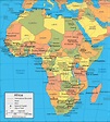 Labeled Map Of Africa With Countries And Capitals