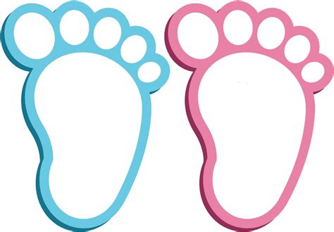 Huellas De Pies De Bebe Para Baby Shower Pies De Bebe Azul R Baby