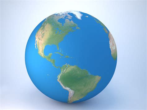 Earth Globe World 3d Model 3d Model Max Obj Fbx Blend