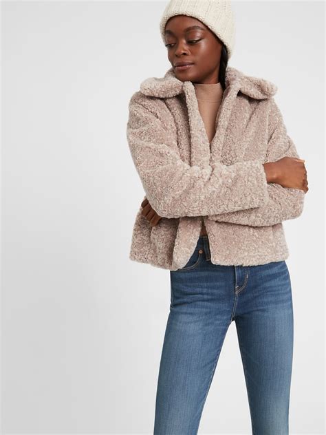 Banana Republic Sherpa Short Coat The Best Jackets And Coats For