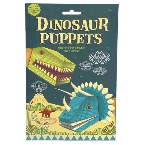 Create Your Own Dinosaur Puppets Kit By Clockwork Soldier Dinosaur