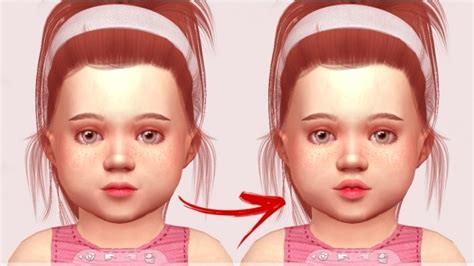 Toddler Sliders Presets Height By Thiago Mitchell At Redheadsims