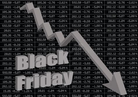 Black Friday The Stock Market Crash Stock Vector Illustration Of