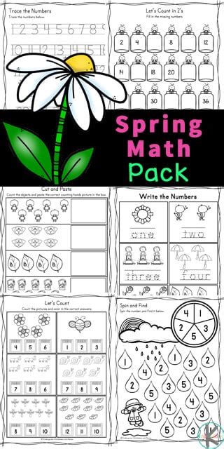 Math Spring Worksheets
