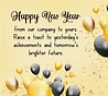 Business New Year Wishes for Customers, Clients & Partner