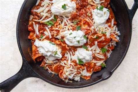 Skillet Lasagna Recipe Food Fanatic