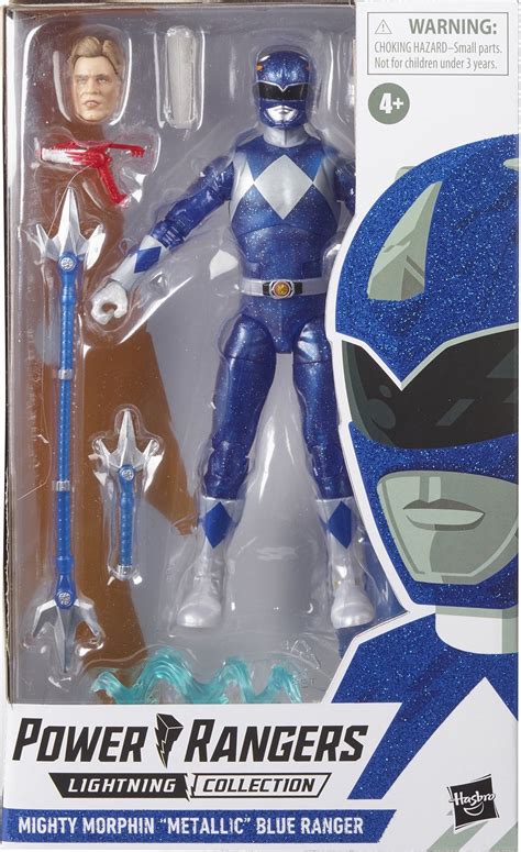 Power Rangers Lightning Mighty Morphin Blue Ranger Metallic
