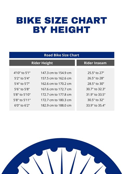Road Bike Size To Height Chart
